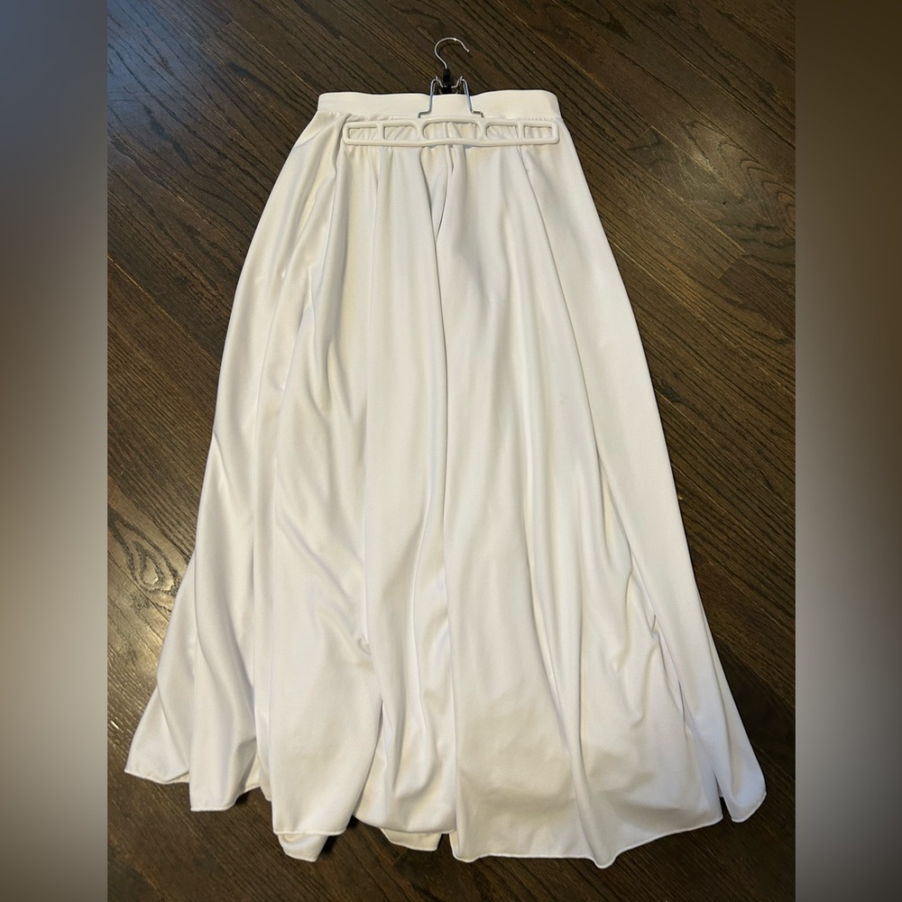 Ballroom dance skirt - White Women's A-Line Maxi Skirt